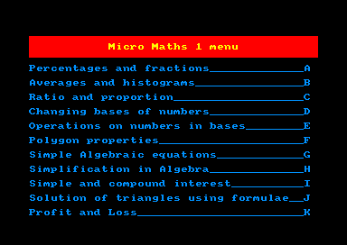 Micro Maths 